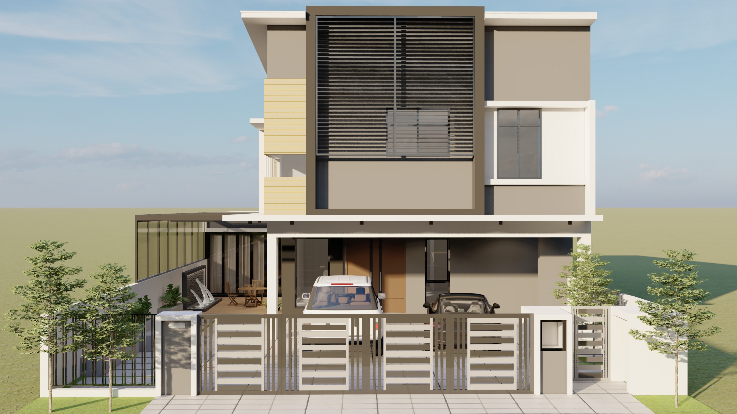 Taman Gaya Residence — warm minimalist residential interior design Johor Bahru Malaysia